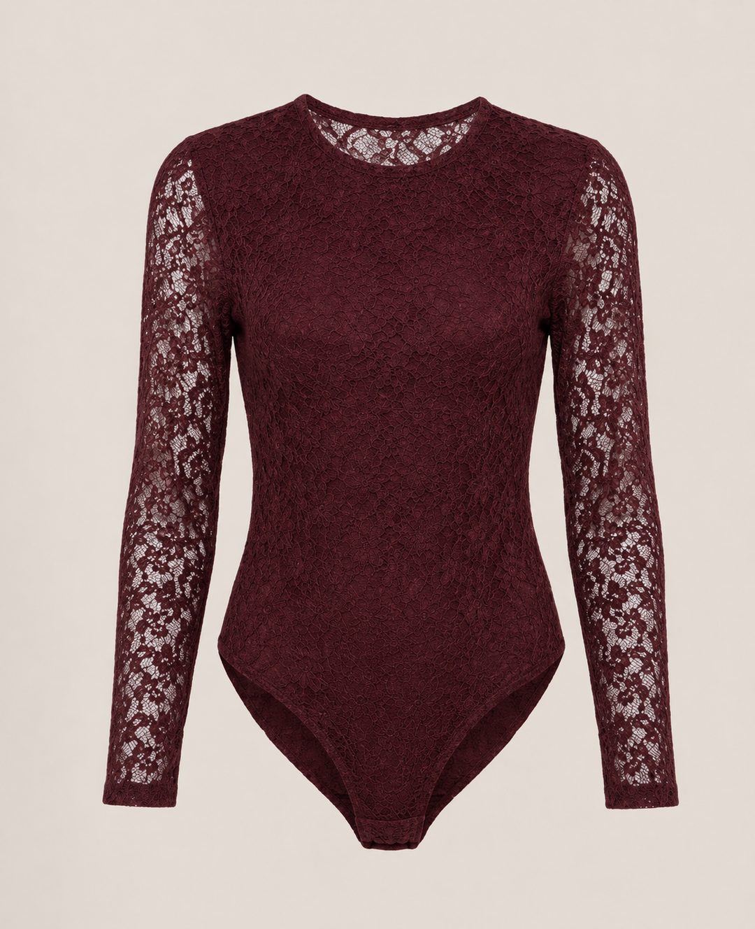 Body de renda Jasmine — vinho