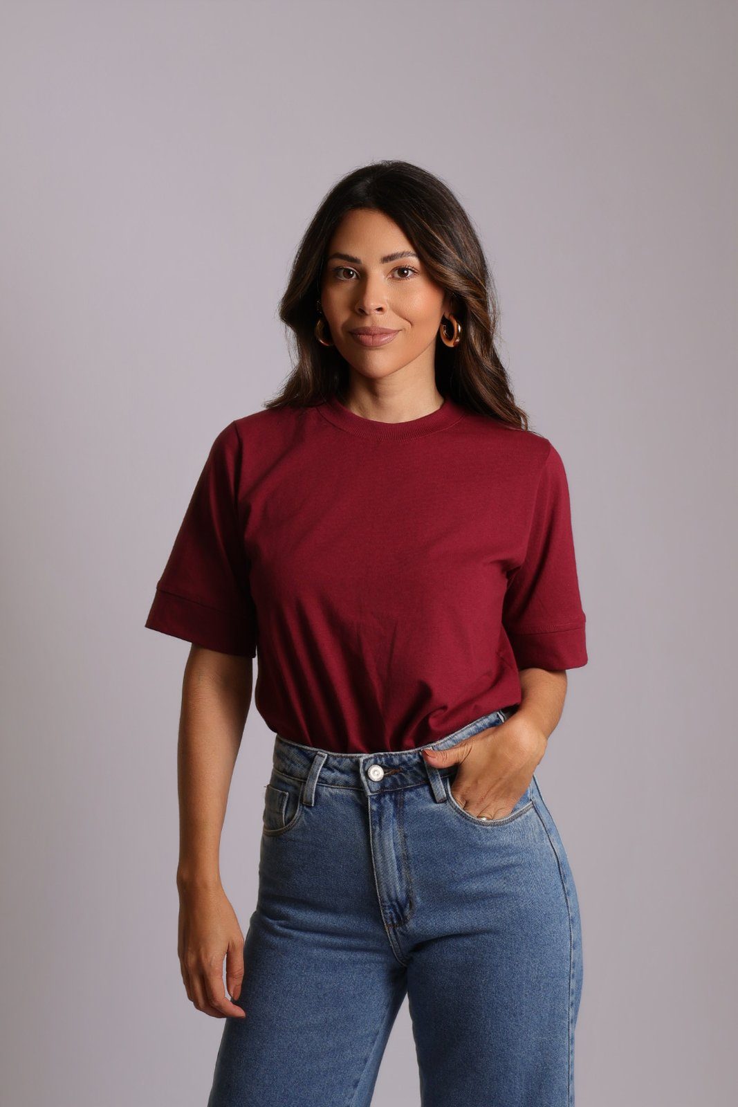 T-shirt Vivi — bordô