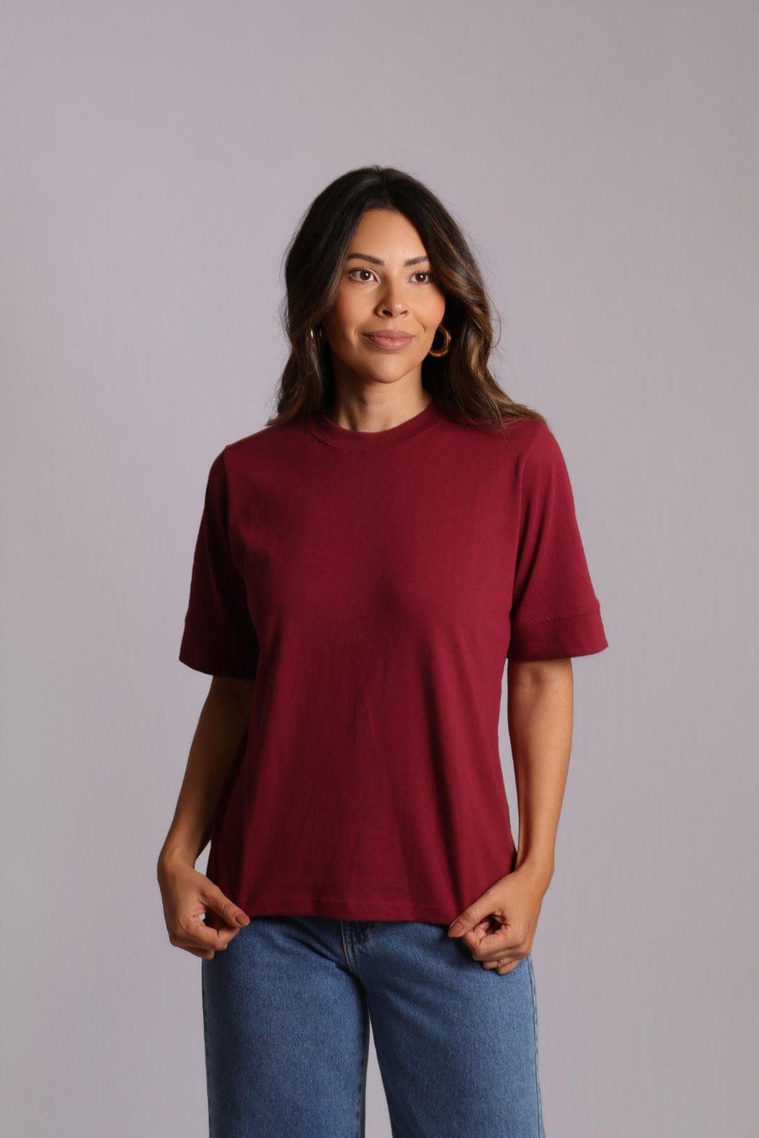 T-shirt Vivi — bordô