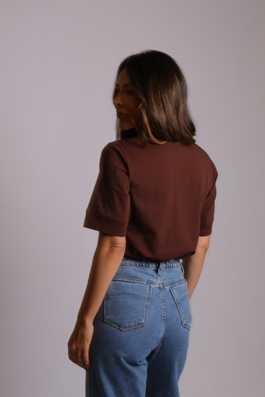 T-shirt Vivi — marrom