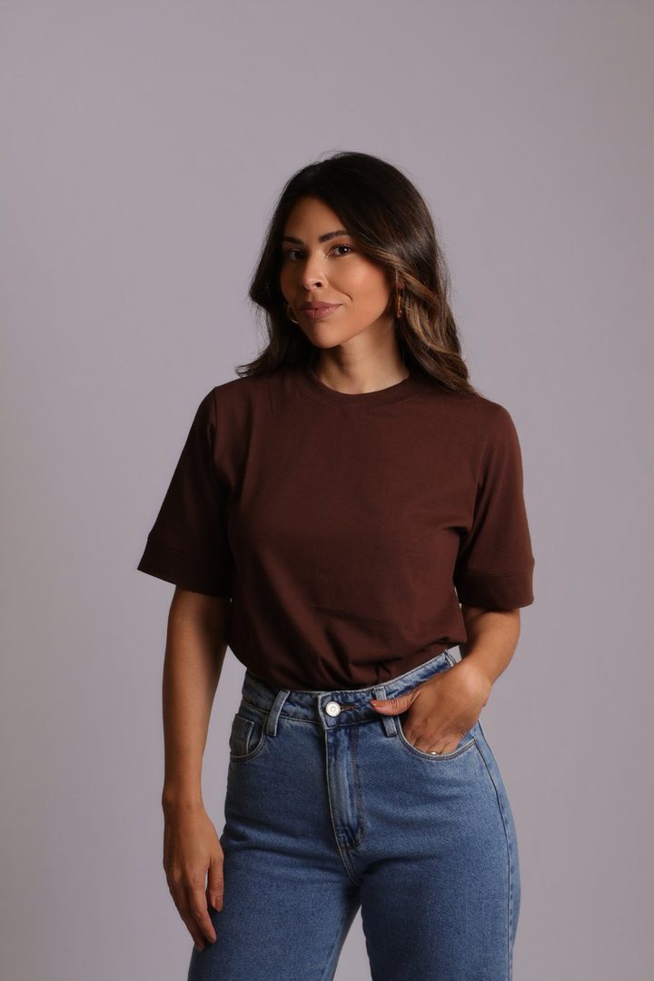 T-shirt Vivi · Marrom